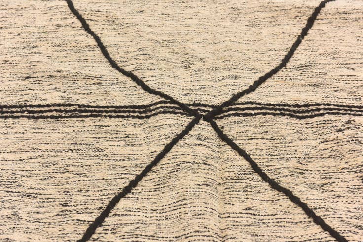 Detail image of 6' 4 x 9' 4 Hand Knotted Moroccan Wool Rug