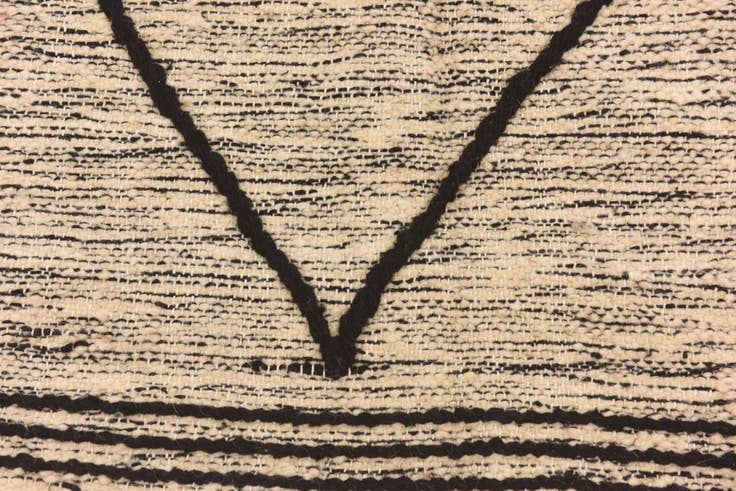 Detail image of 6' 4 x 9' 4 Hand Knotted Moroccan Wool Rug