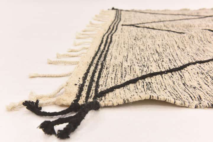 6' 4 x 9' 4 Hand Knotted Moroccan Wool Rug