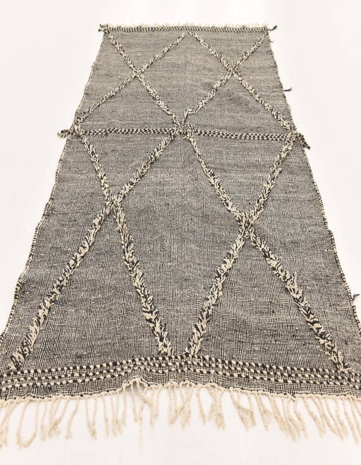 Detail image of 6' 4 x 10' 4  Hand Knotted Moroccan Wool Rug