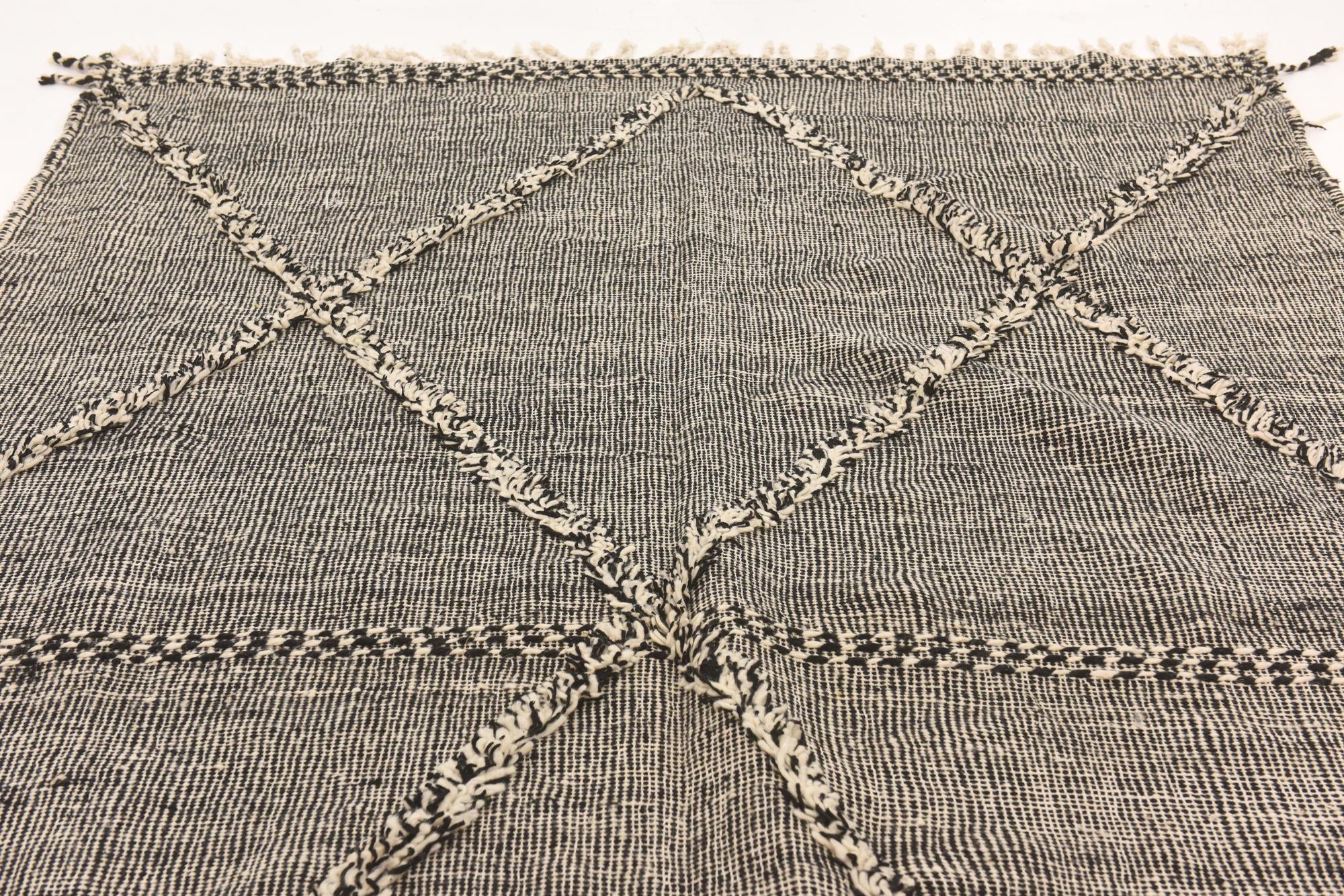 6' 4 x 10' 4 Hand Knotted Moroccan Wool Rug