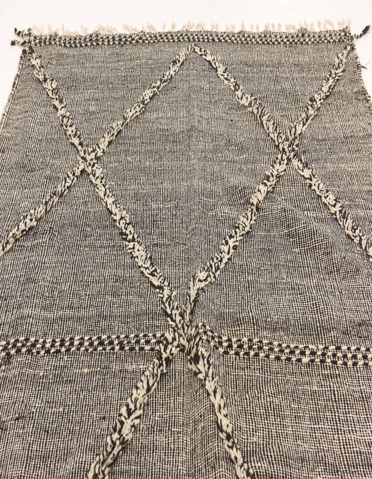 Detail image of 6' 4 x 10' 4  Hand Knotted Moroccan Wool Rug