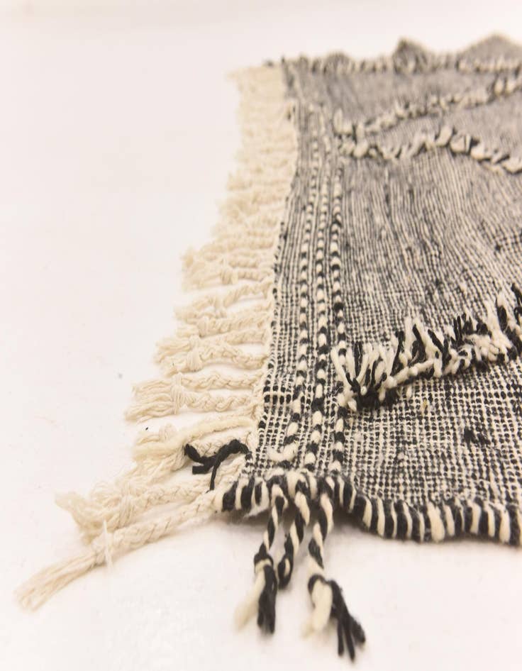 Detail image of 6' 4 x 10' 4  Hand Knotted Moroccan Wool Rug