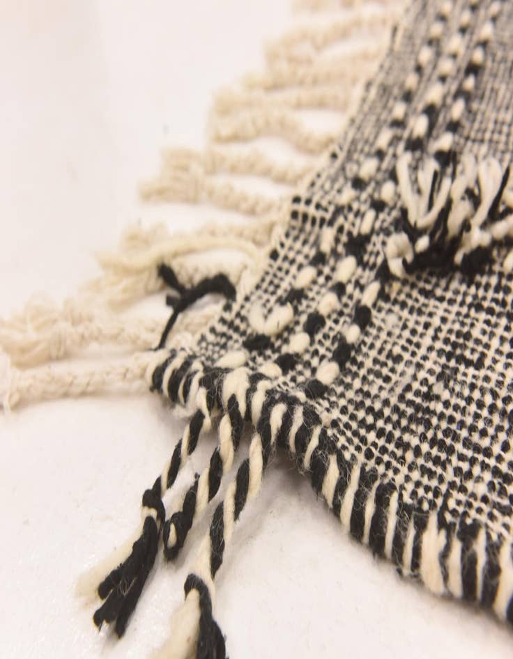 Detail image of 6' 4 x 10' 4  Hand Knotted Moroccan Wool Rug