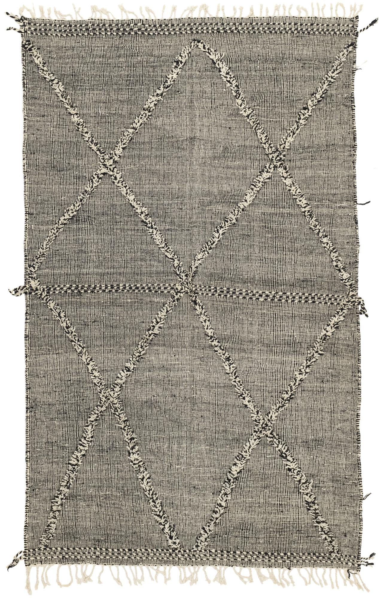 6' 4 x 10' 4 Hand Knotted Moroccan Wool Rug