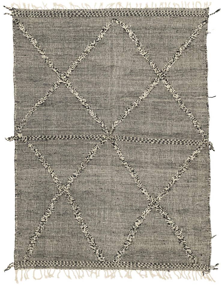 Detail image of 6' 4 x 10' 4 Hand Knotted Moroccan Wool Rug