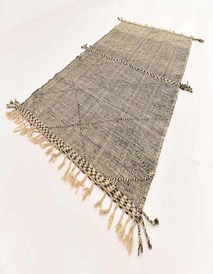 Detail image of 6' 5 x 11' 2  Hand Knotted Moroccan Wool Rug