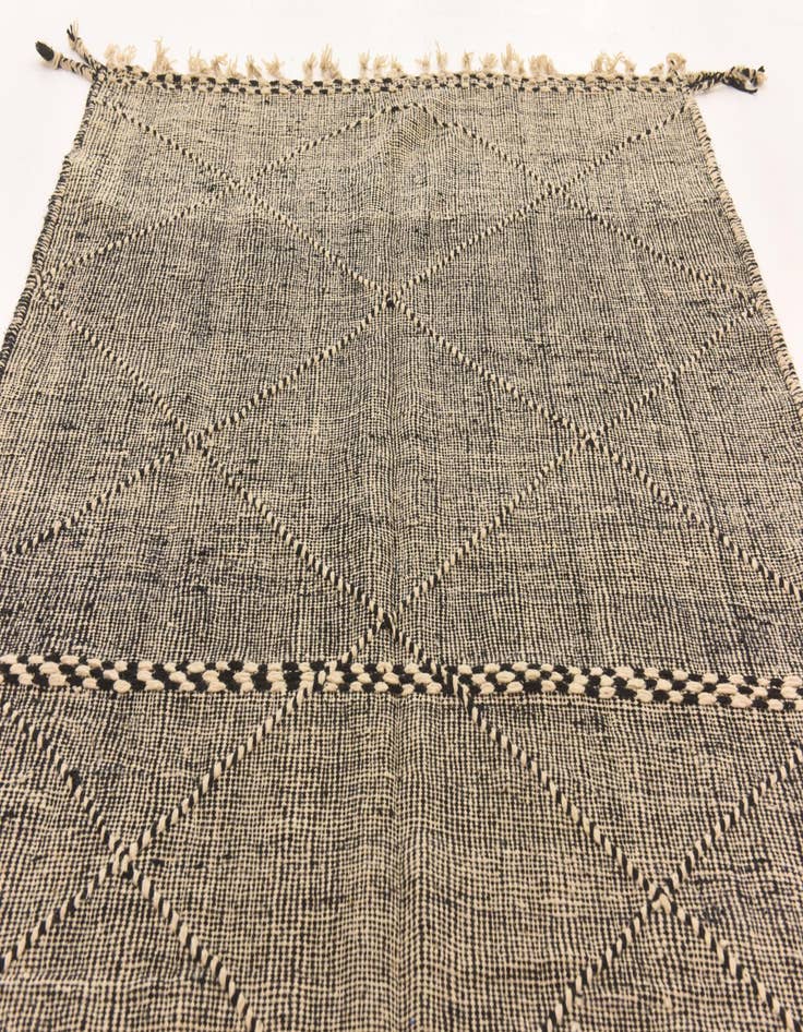 Detail image of 6' 5 x 11' 2  Hand Knotted Moroccan Wool Rug