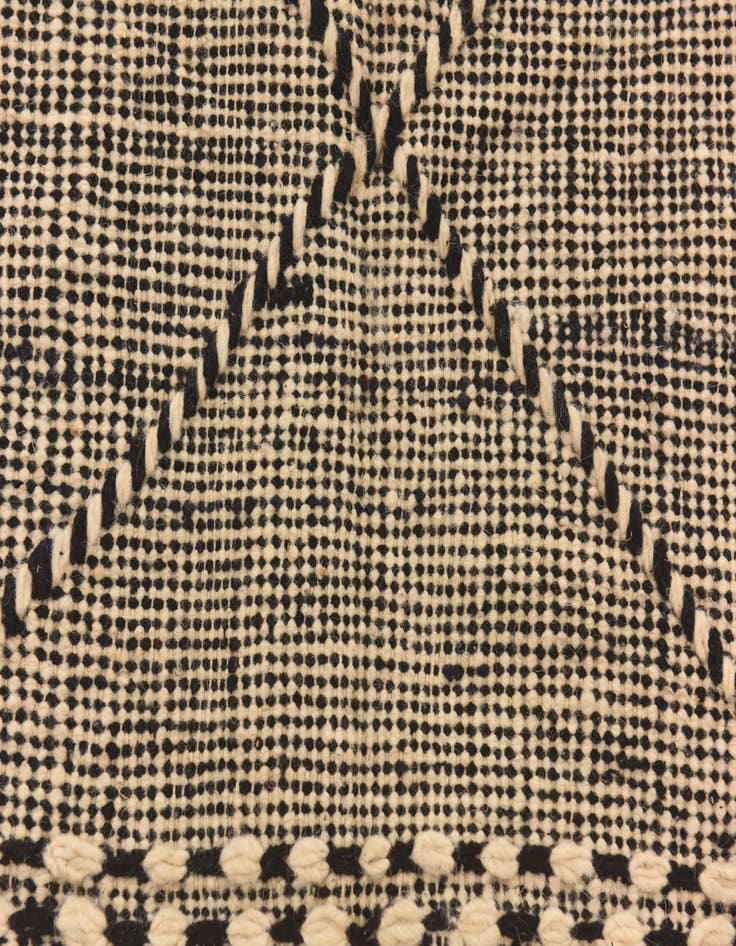 Detail image of 6' 5 x 11' 2  Hand Knotted Moroccan Wool Rug