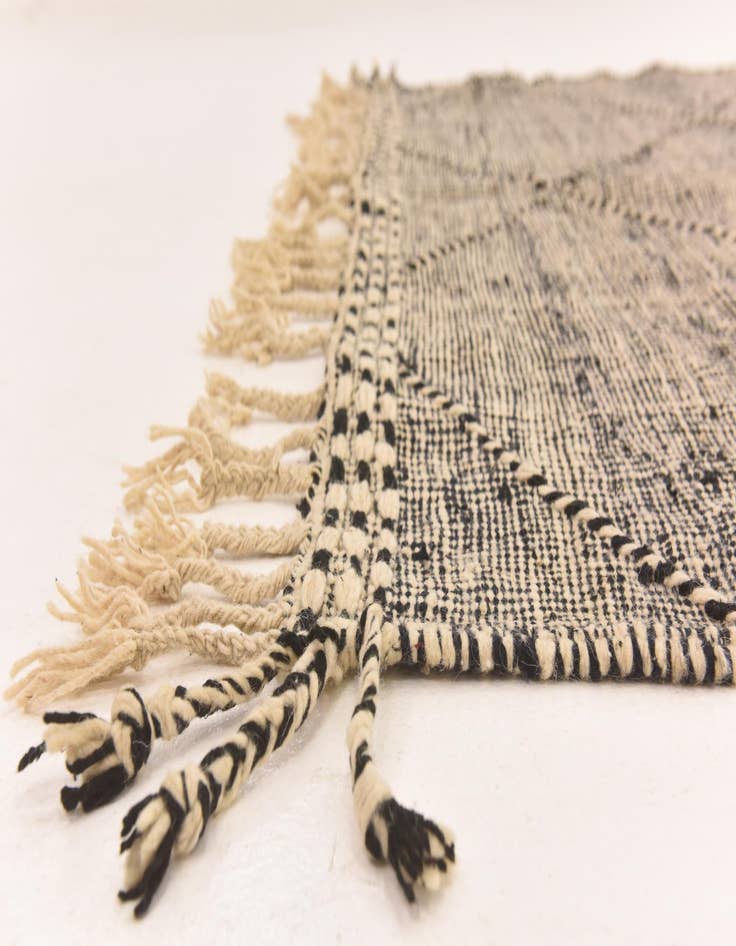 Detail image of 6' 5 x 11' 2  Hand Knotted Moroccan Wool Rug