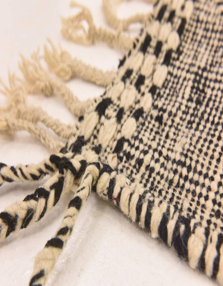 Detail image of 6' 5 x 11' 2  Hand Knotted Moroccan Wool Rug