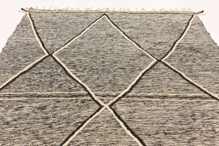 6' 9 x 9' 10 Hand Knotted Moroccan Wool Rug