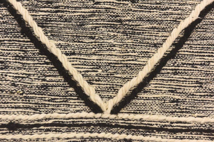 Detail image of 6' 9 x 9' 10 Hand Knotted Moroccan Wool Rug
