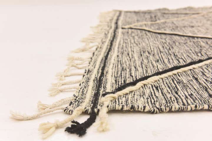 6' 9 x 9' 10 Hand Knotted Moroccan Wool Rug