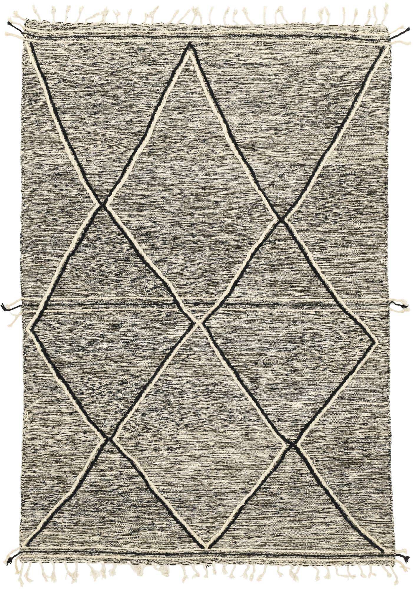 6' 9 x 9' 10 Hand Knotted Moroccan Wool Rug