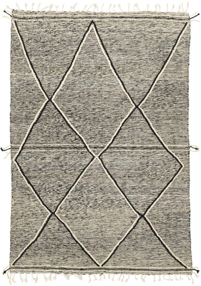 Detail image of 6' 9 x 9' 10 Hand Knotted Moroccan Wool Rug