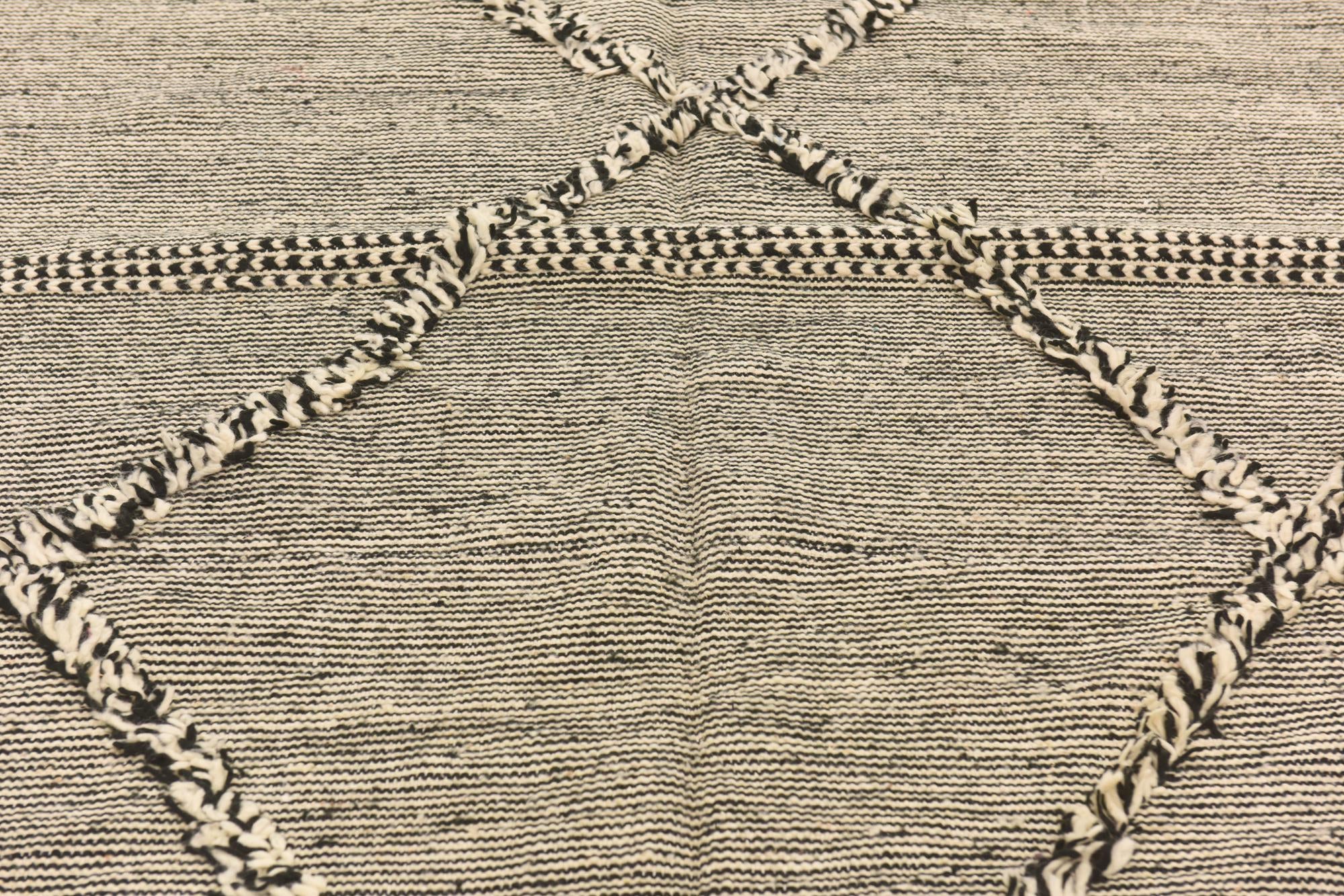 6' 6 x 11' 5 Hand Knotted Moroccan Wool Rug