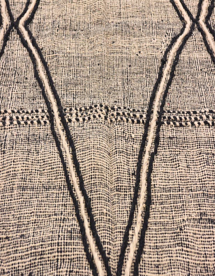 Detail image of 6' 2 x 9' 6  Hand Knotted Moroccan Wool Rug