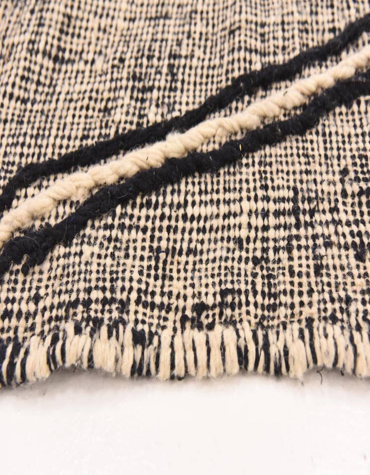 Detail image of 6' 2 x 9' 6  Hand Knotted Moroccan Wool Rug