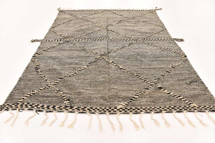 6' 4 x 10' 2 Hand Knotted Moroccan Wool Rug