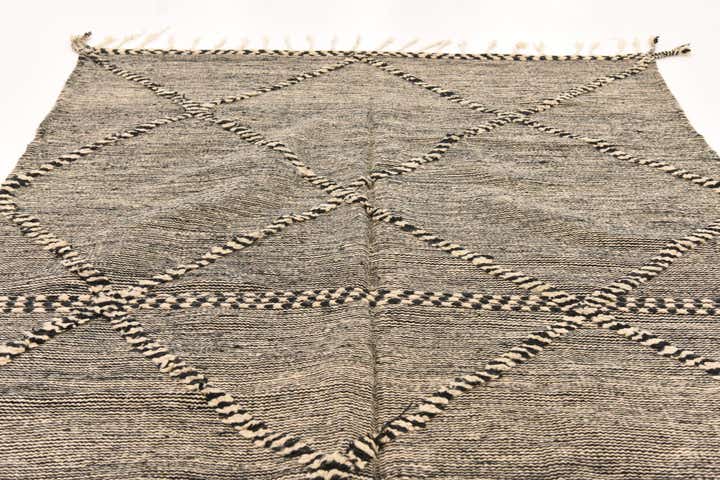 6' 4 x 10' 2 Hand Knotted Moroccan Wool Rug