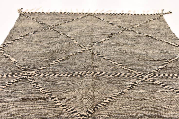 Detail image of 6' 4 x 10' 2 Hand Knotted Moroccan Wool Rug