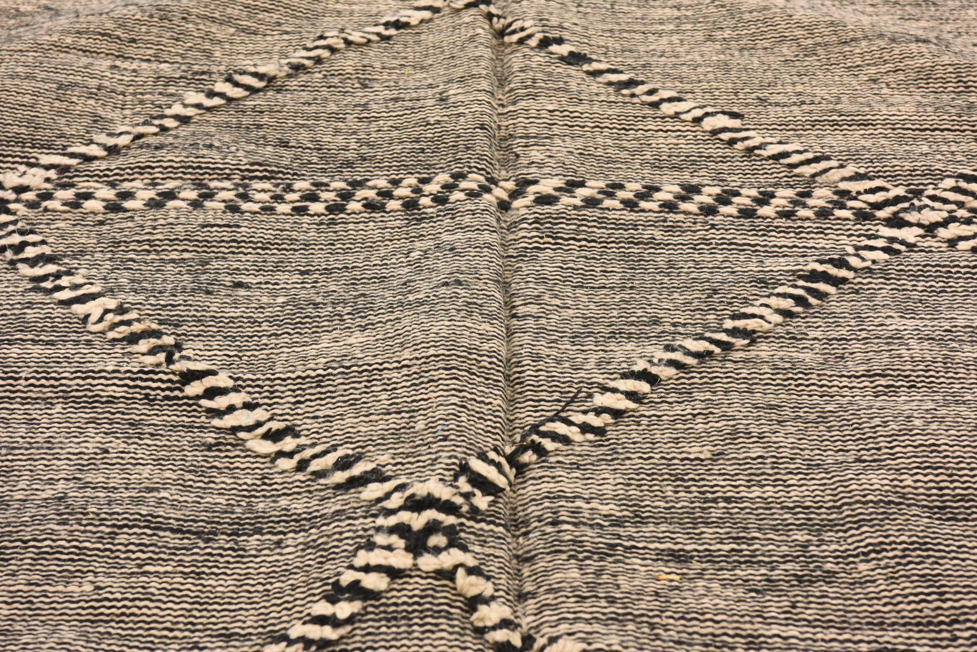 6' 4 x 10' 2 Hand Knotted Moroccan Wool Rug