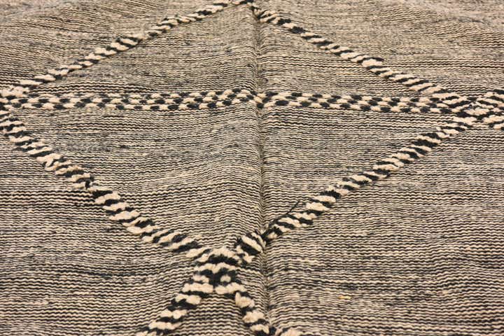 6' 4 x 10' 2 Hand Knotted Moroccan Wool Rug