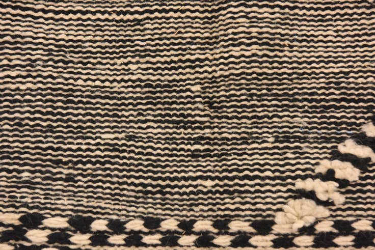 Detail image of 6' 4 x 10' 2 Hand Knotted Moroccan Wool Rug