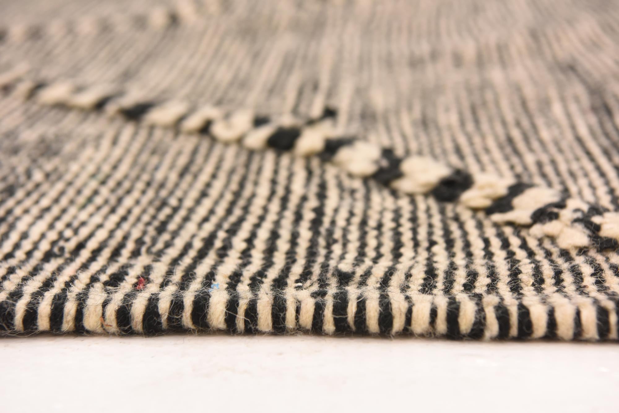 6' 4 x 10' 2 Hand Knotted Moroccan Wool Rug