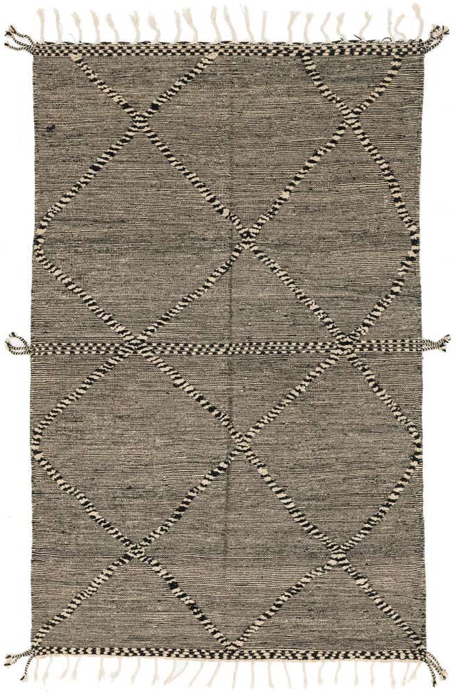 6' 4 x 10' 2 Hand Knotted Moroccan Wool Rug