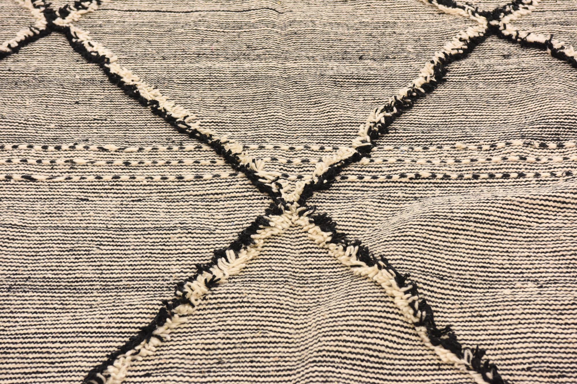 6' 6 x 11' 9 Hand Knotted Moroccan Wool Rug