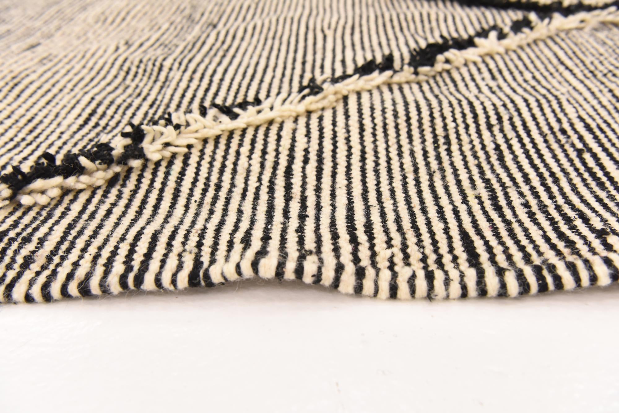 6' 6 x 11' 9 Hand Knotted Moroccan Wool Rug