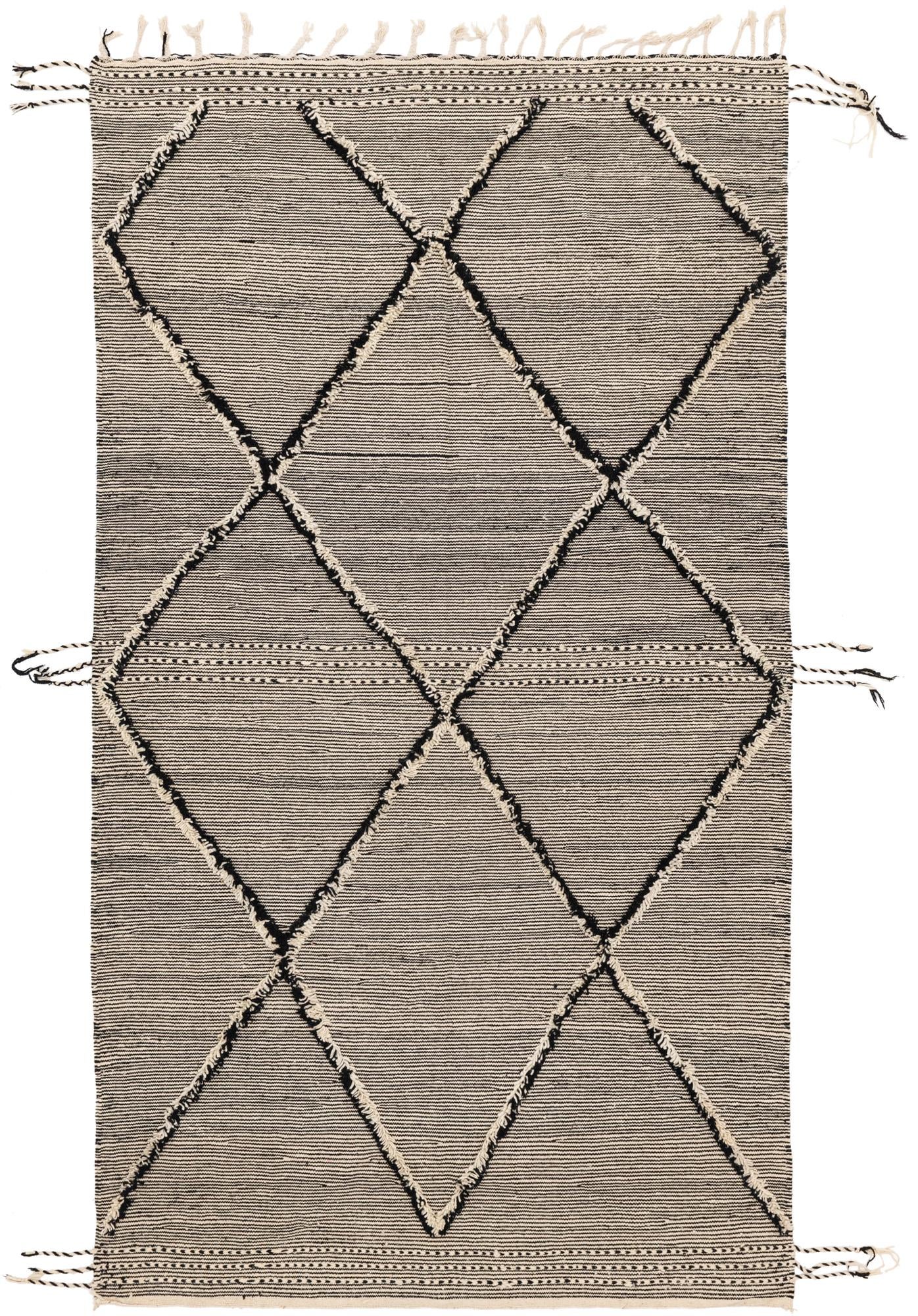 6' 6 x 11' 9 Hand Knotted Moroccan Wool Rug