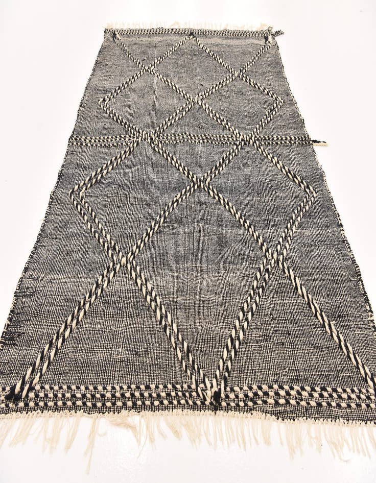 Detail image of 6' 7 x 9' 9  Hand Knotted Moroccan Wool Rug