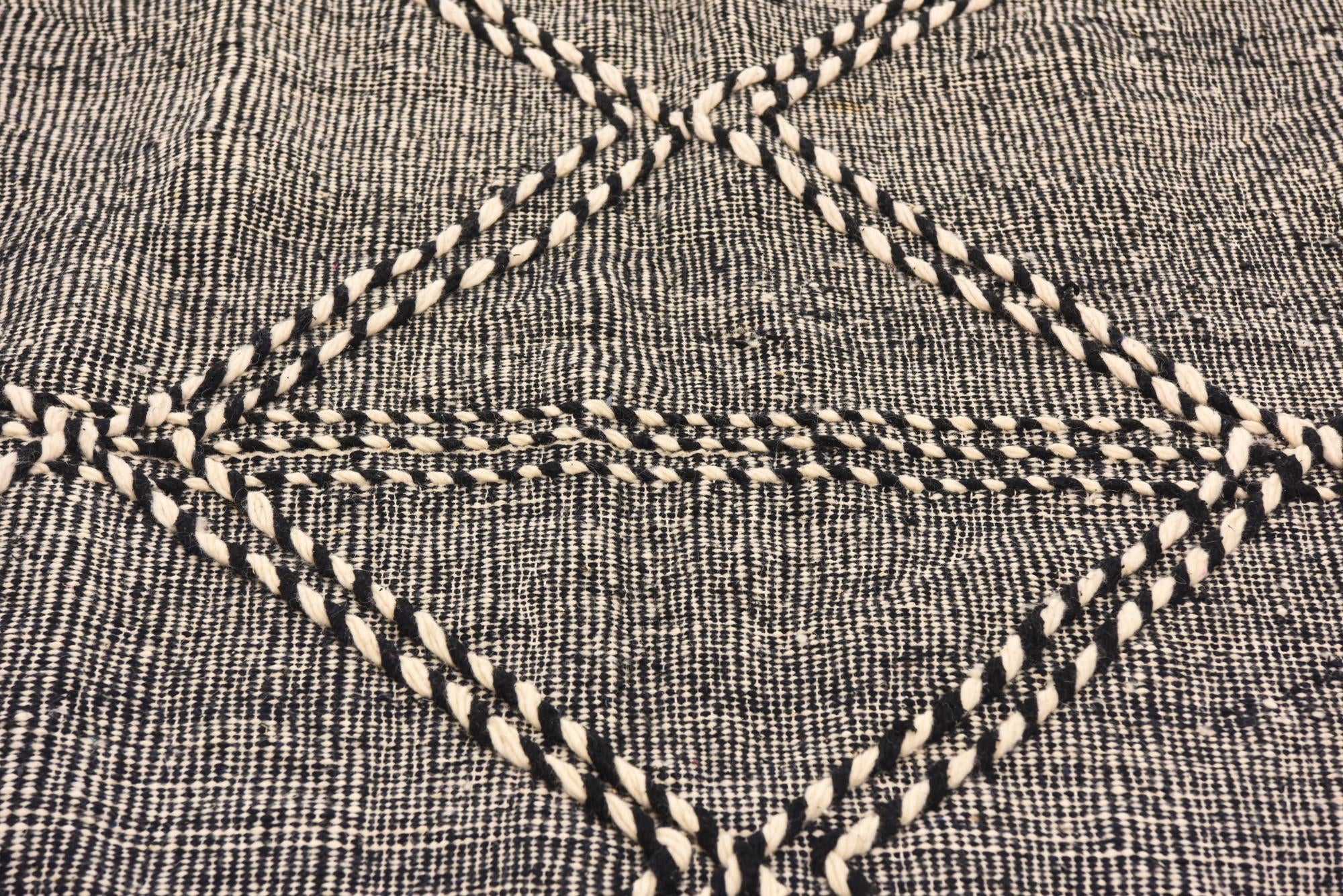6' 7 x 9' 9 Hand Knotted Moroccan Wool Rug