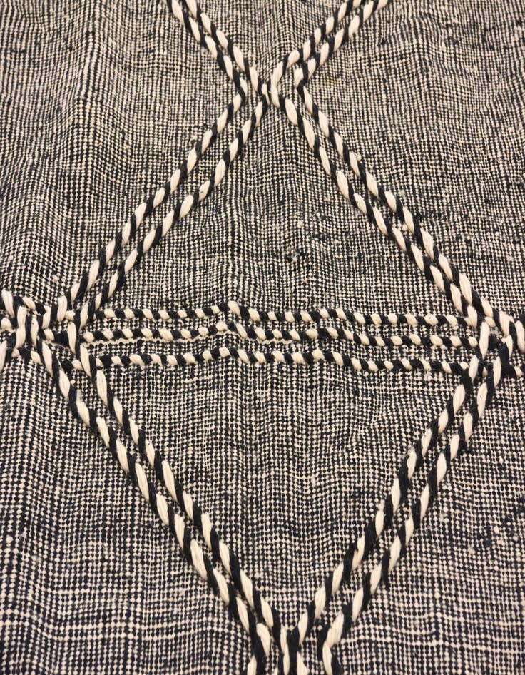 Detail image of 6' 7 x 9' 9  Hand Knotted Moroccan Wool Rug