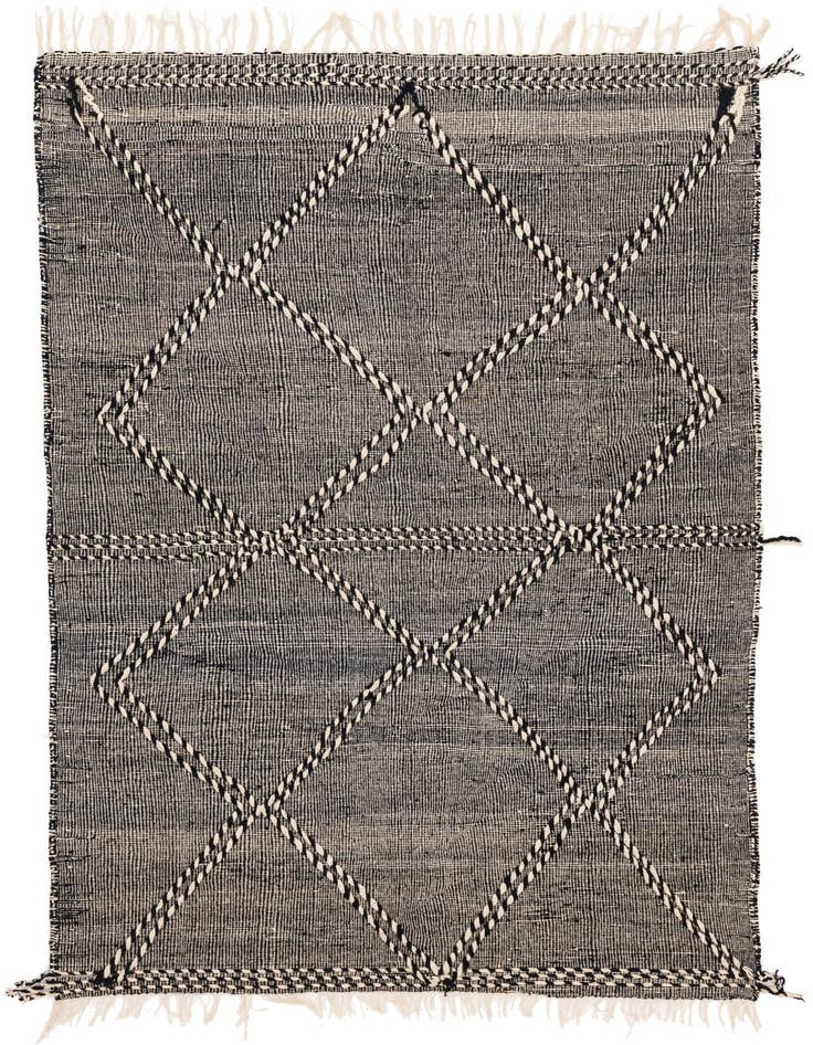 Detail image of 6' 7 x 9' 9 Hand Knotted Moroccan Wool Rug
