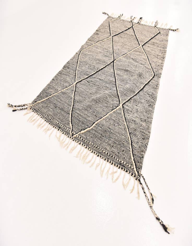 Detail image of 5' 2 x 8' 10  Hand Knotted Moroccan Wool Rug