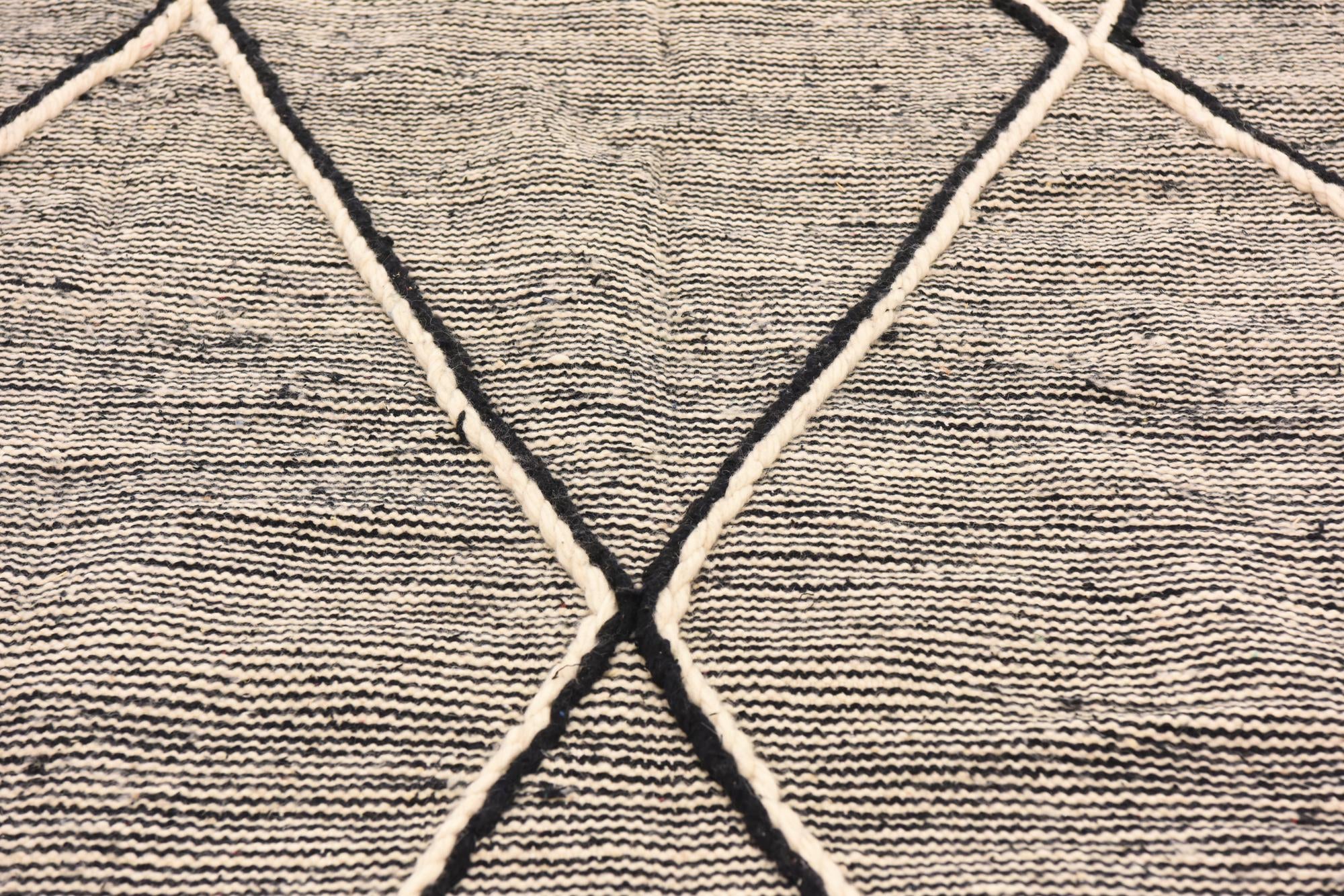5' 2 x 8' 10 Hand Knotted Moroccan Wool Rug