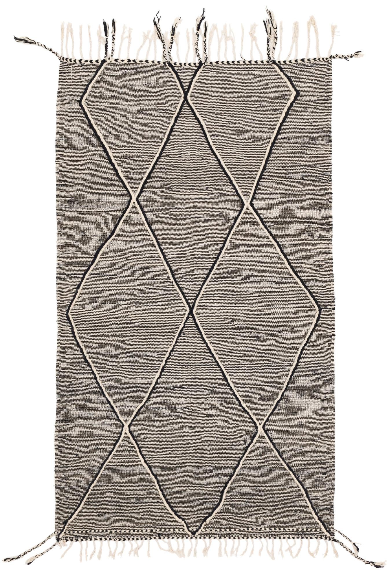 5' 2 x 8' 10 Hand Knotted Moroccan Wool Rug