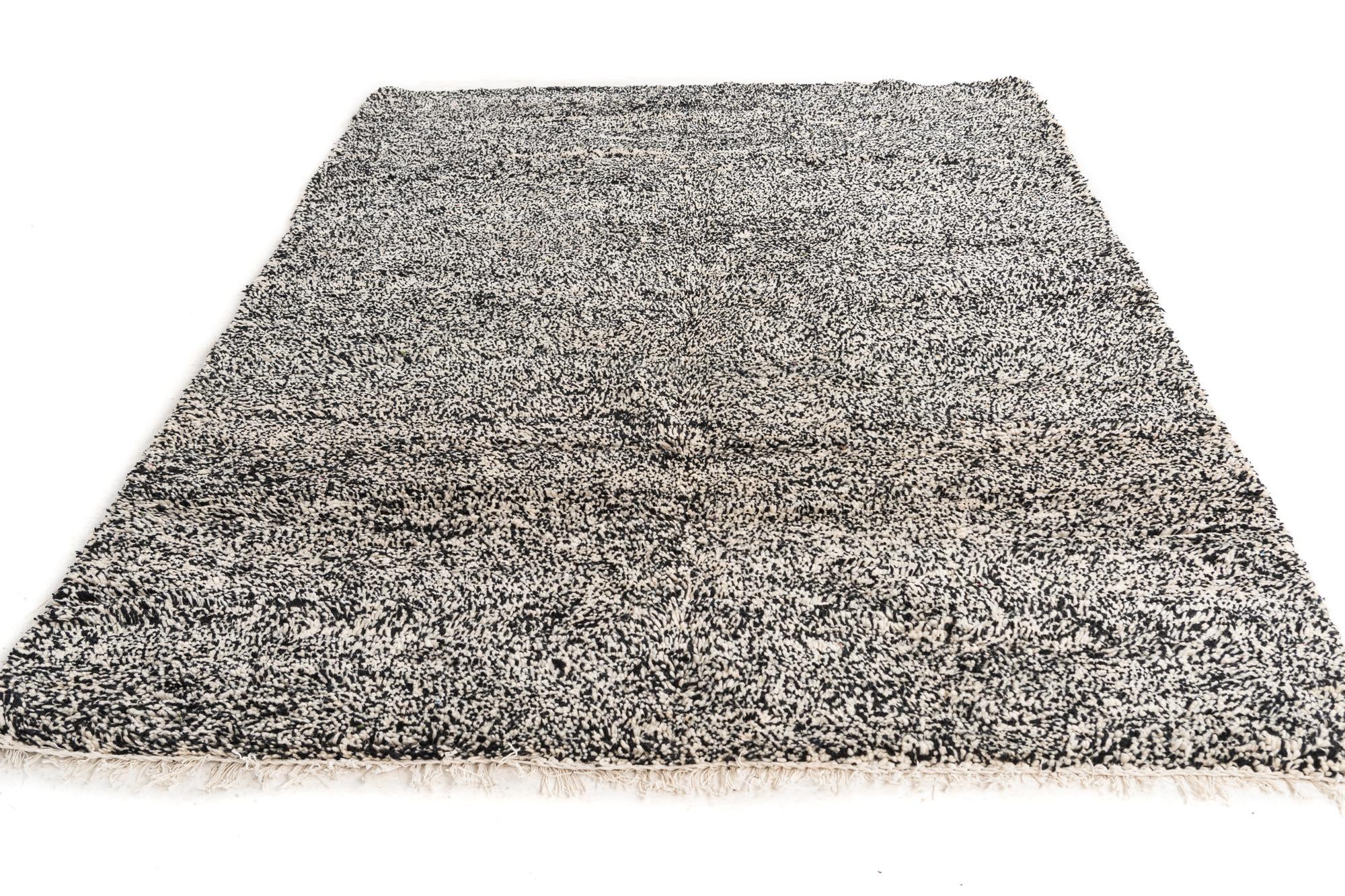 6' 8 x 8' 8 Hand Knotted Moroccan Wool Rug
