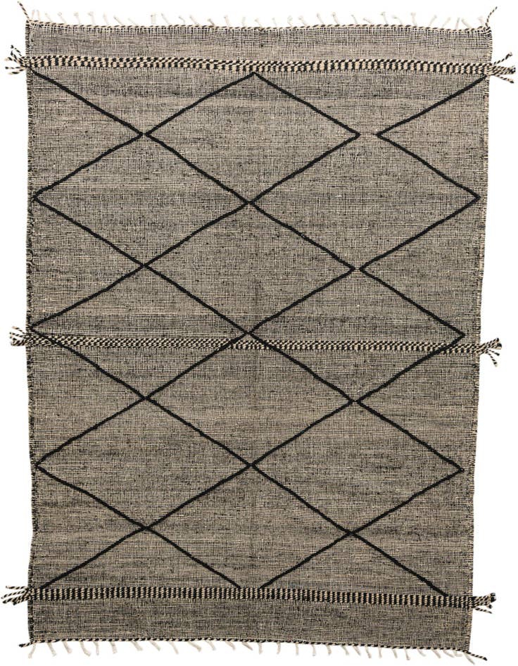Detail image of 6' 9 x 9' 6 Hand Knotted Moroccan Wool Rug