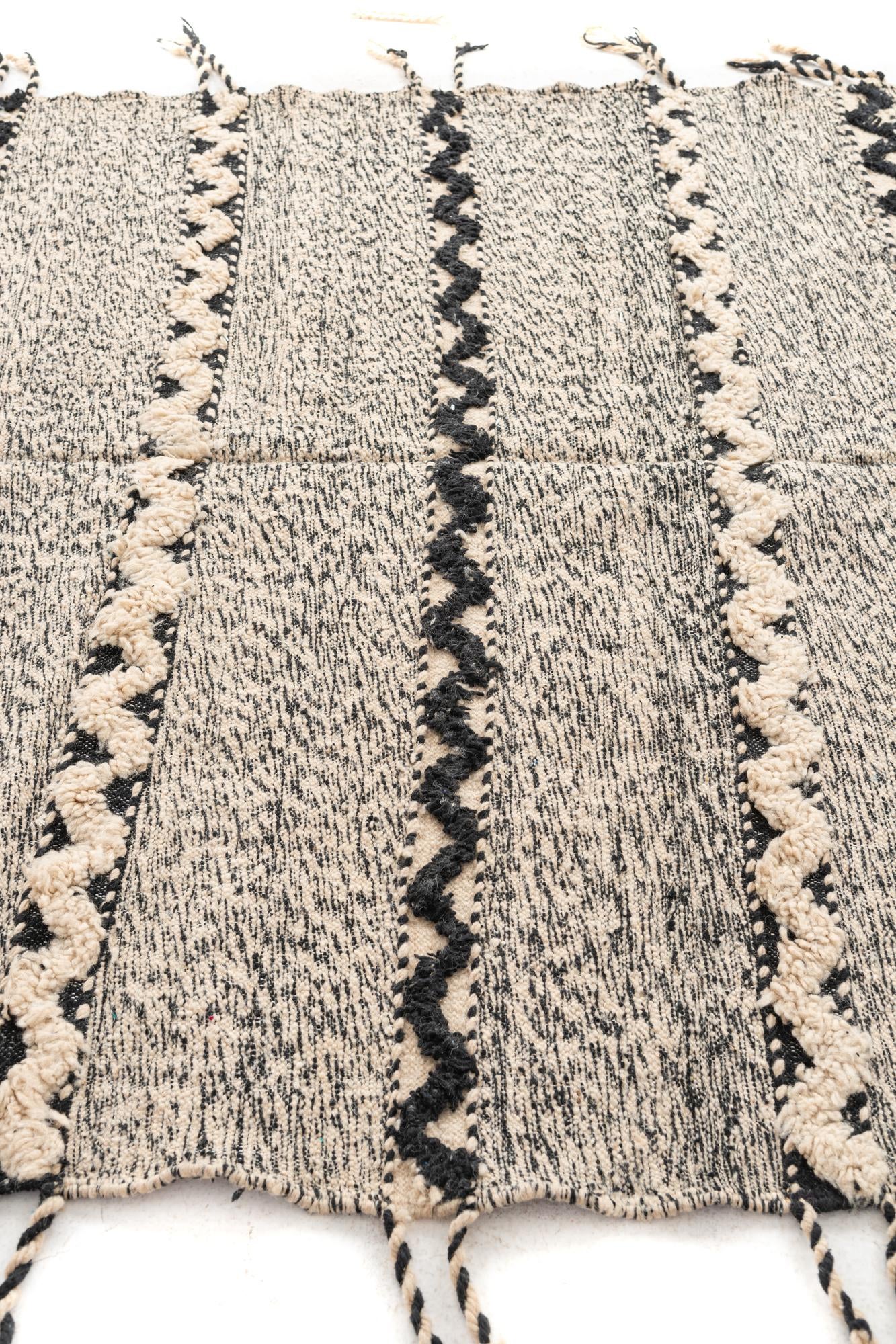 6' 6 x 10' Hand Knotted Moroccan Wool Rug