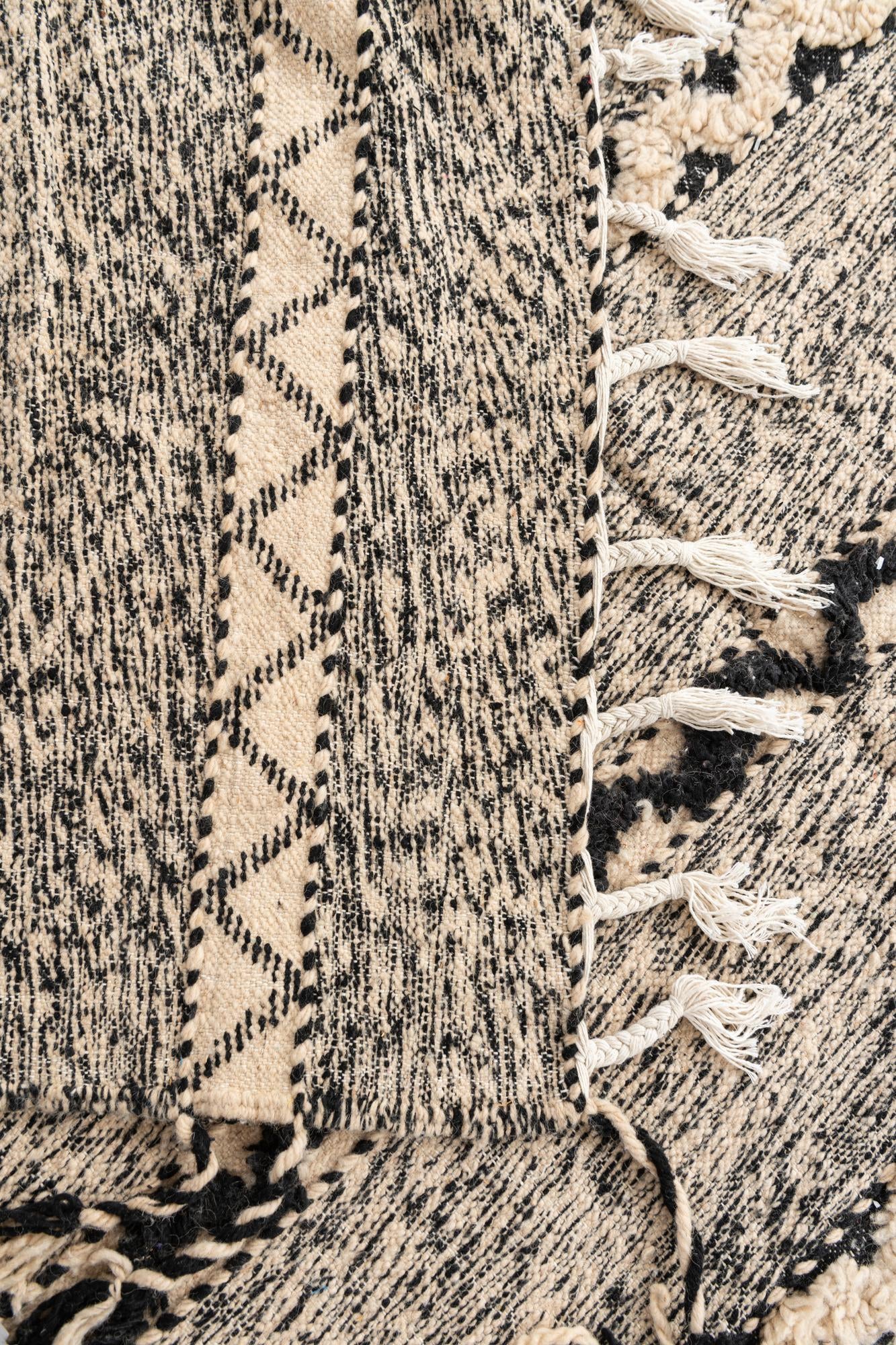 6' 6 x 10' Hand Knotted Moroccan Wool Rug