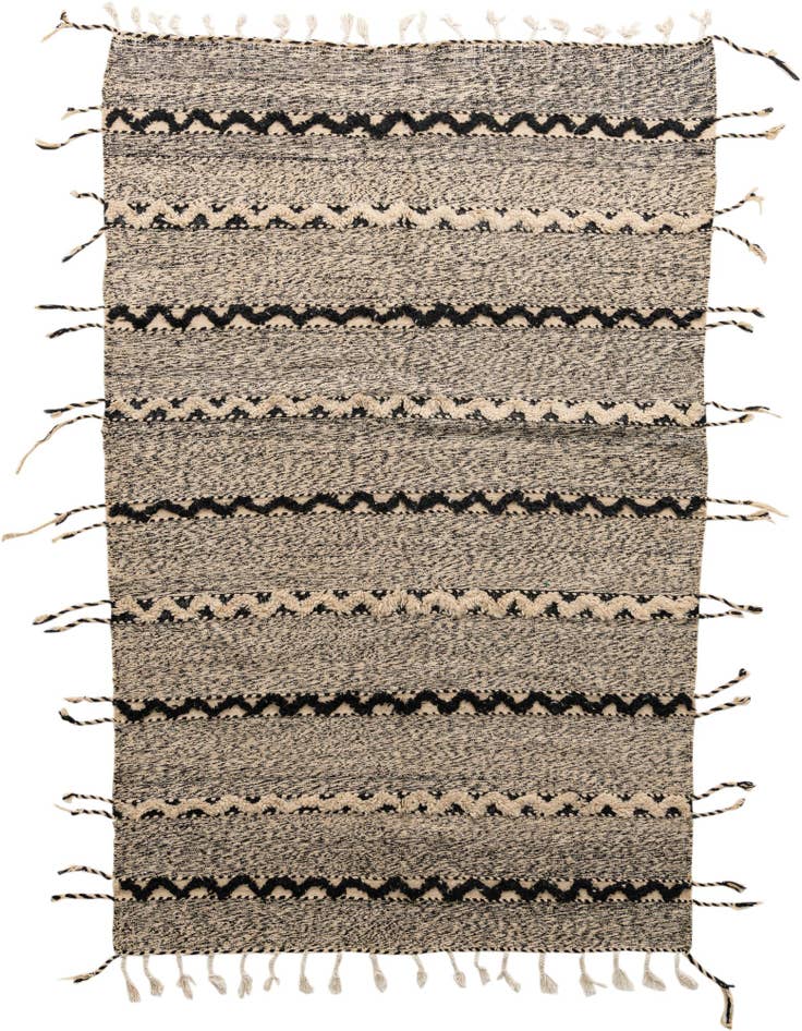 Detail image of 6' 6 x 10' Hand Knotted Moroccan Wool Rug