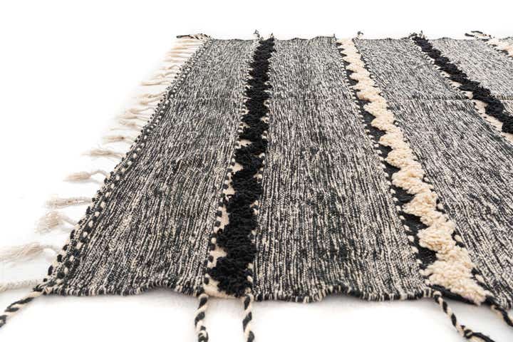 6' 7 x 9' 9 Hand Knotted Moroccan Wool Rug