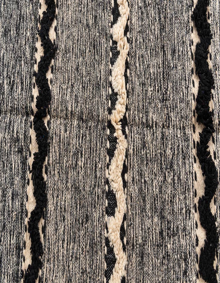 Detail image of 6' 7 x 9' 9  Hand Knotted Moroccan Wool Rug