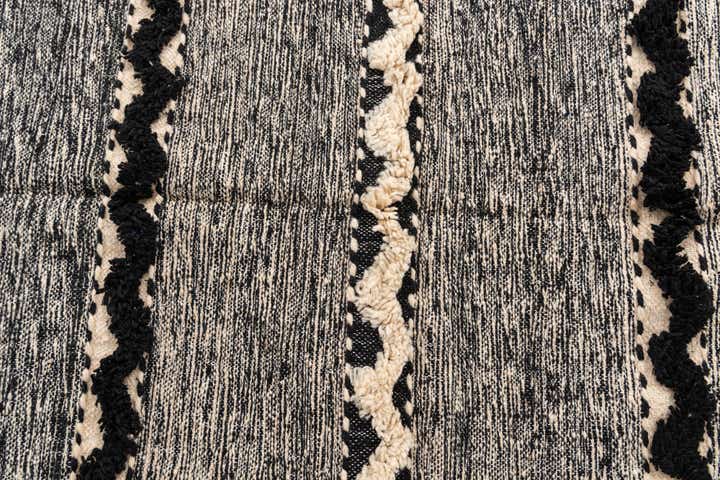 6' 7 x 9' 9 Hand Knotted Moroccan Wool Rug