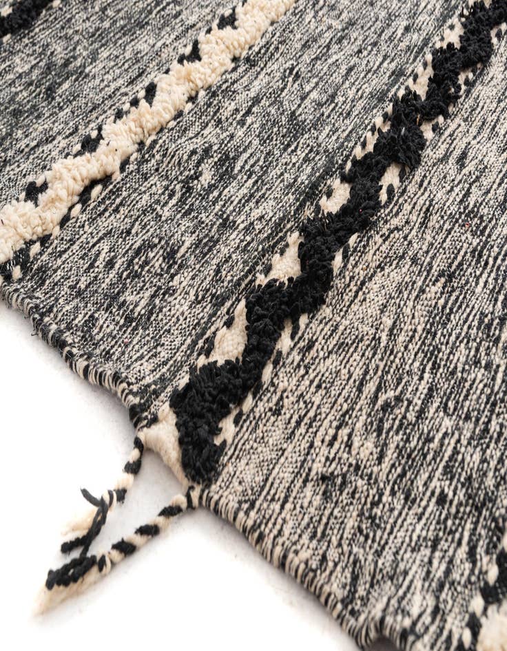 Detail image of 6' 7 x 9' 9  Hand Knotted Moroccan Wool Rug